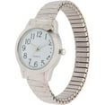 thumbnail image 2 of Women’s Silver-Tone Quartz Watch with White Dial and Black Numerals, 2 of 2