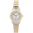 thumbnail image 1 of Women’s Two-Tone Quartz Watch with White Dial and Gold Bezel, 1 of 2