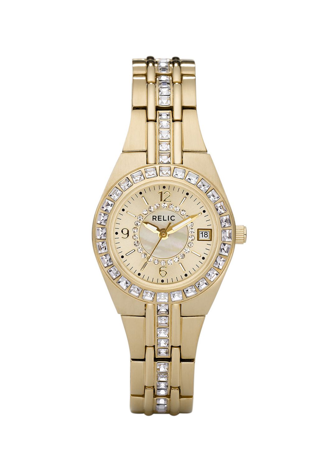 Relic by Fossil Queens Court Gold-Tone Stainless Steel Watch | Walmart ...