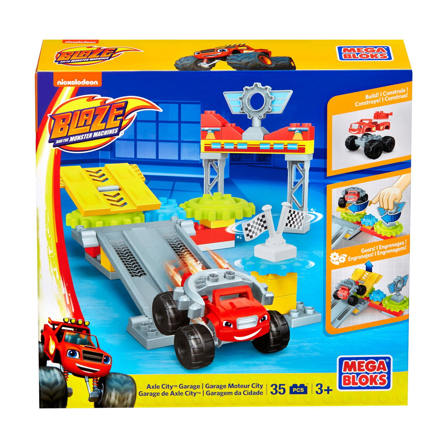 MEGA BLOKS Blaze and the Monster Machine Axle City Garage Building Set ...