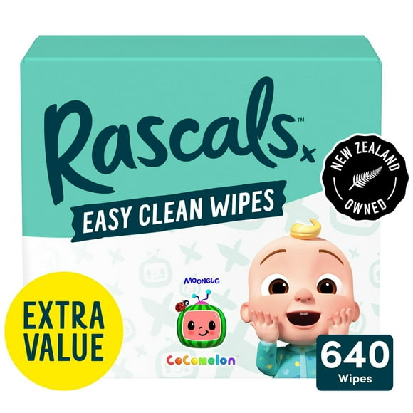 Rascals Essuies de nettoyage facile, 640 pièces unisexe