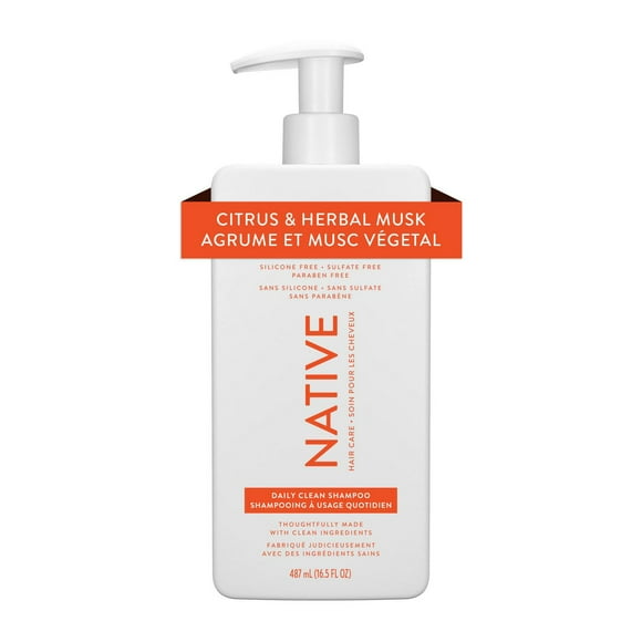 Native Daily Clean Citrus & Herbal Musk Shampoo, 487mL