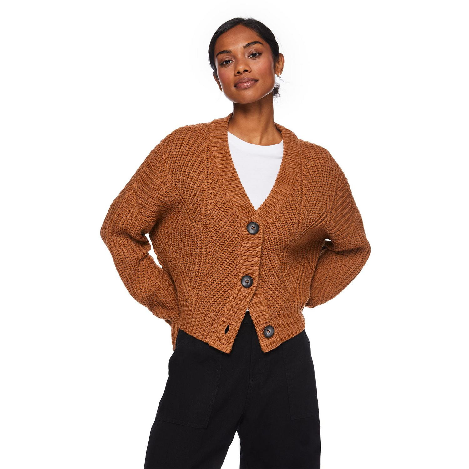Cardigan de coupe carrée George pour femmes Tailles TP–TTG