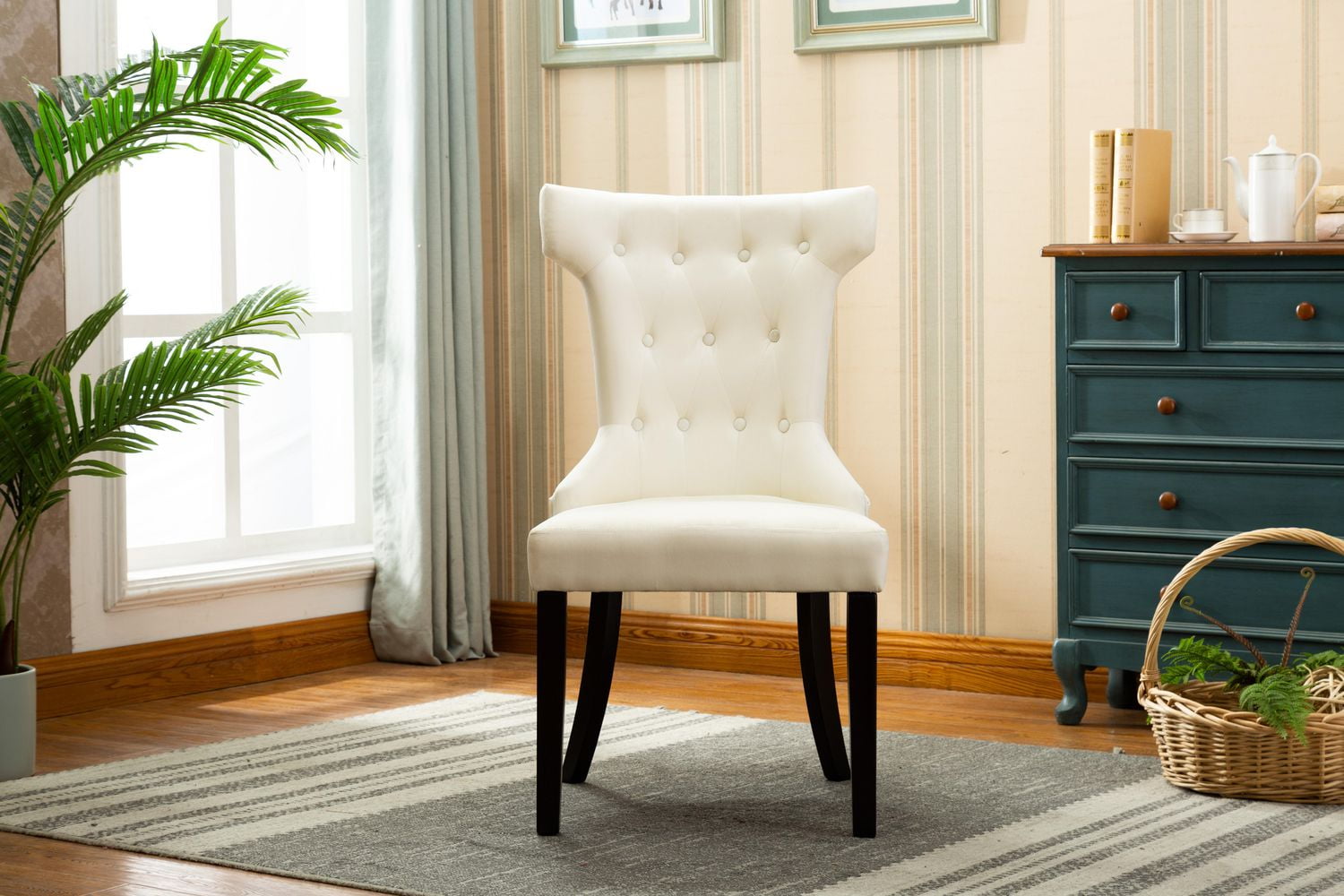 Erica Set Of Two Accent Chairs Beige Walmart Canada