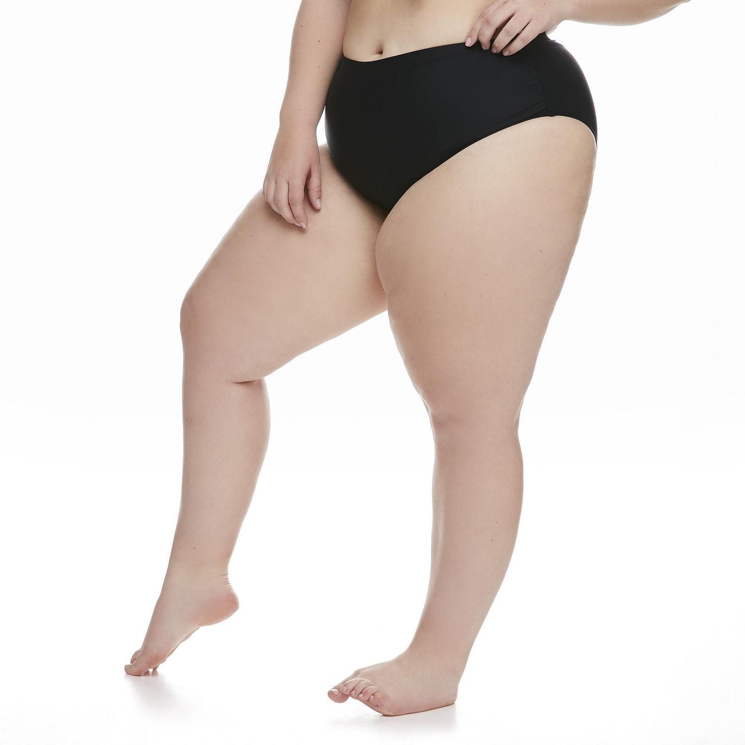 Bas de bain échancré taille haute George Plus pour femmes