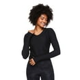 thumbnail image 1 of Athletic Works Women's Ruched Crop Tee, 1 of 6