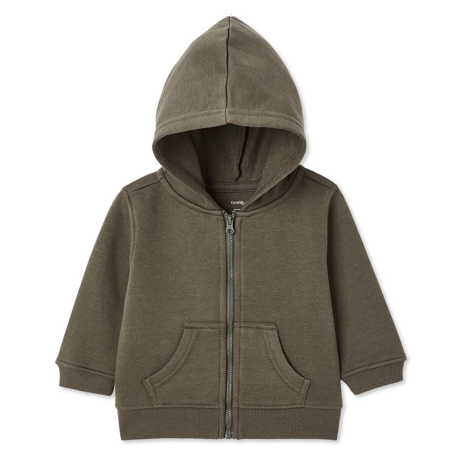 George Infants' Gender Inclusive Fleece Hoodie, Sizes 0-24 months