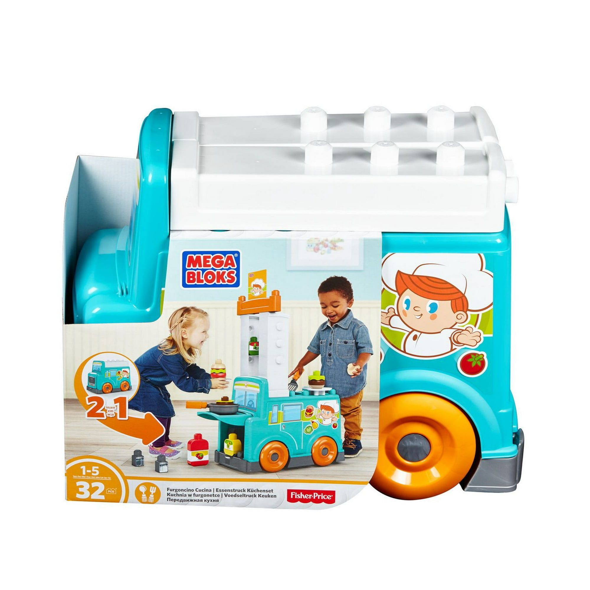 MEGA BLOKS Food Truck Kitchen Building Set 