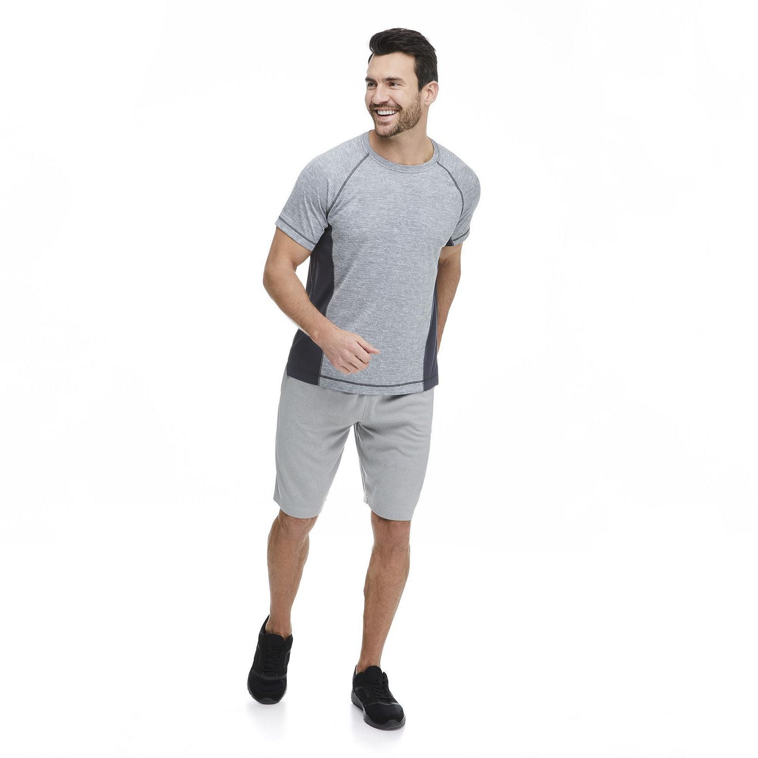 Athletic Works Men's Jacquard Performance Tee
