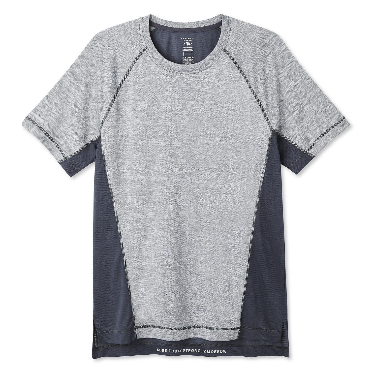 Athletic Works Men's Jacquard Performance Tee