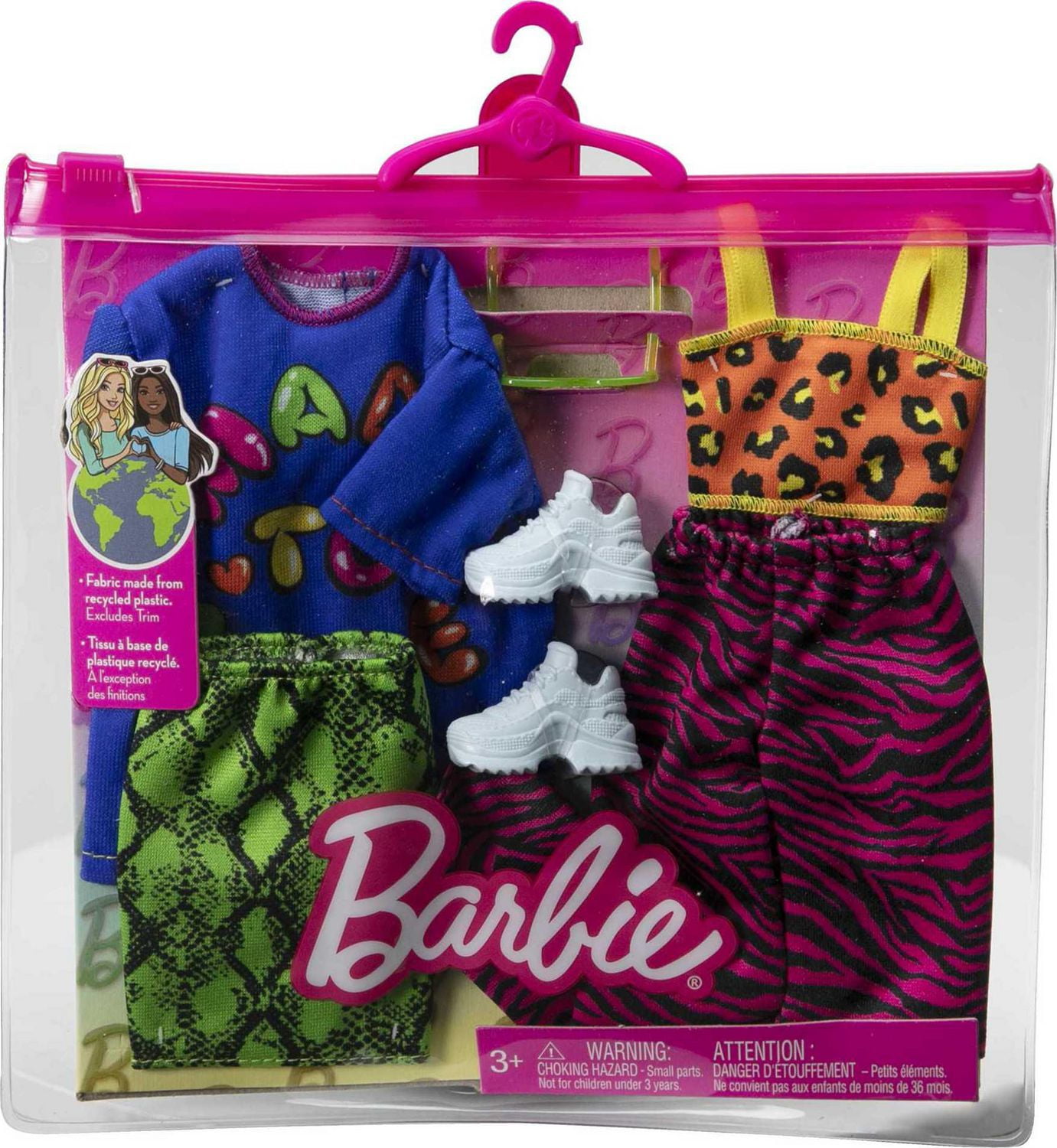 Barbie Clothes Vibrant Fashion and Accessory 2 Pack for Barbie Dolls