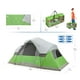 Ensemble de camping Ozark Trail de 3 pièces et Hub Quick Up pour une installation facile, 2 sacs de couchage pour adultes, sac de transport inclus, couleur verte/grise taille : 13 pi x 7 pi x 5 pi 6 po – image 3 sur 8