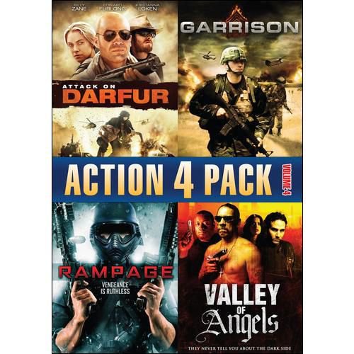 Action 4 Pack, Vol. 4: Attack On Darfur / Garrison / Rampage / Valley Of Angels