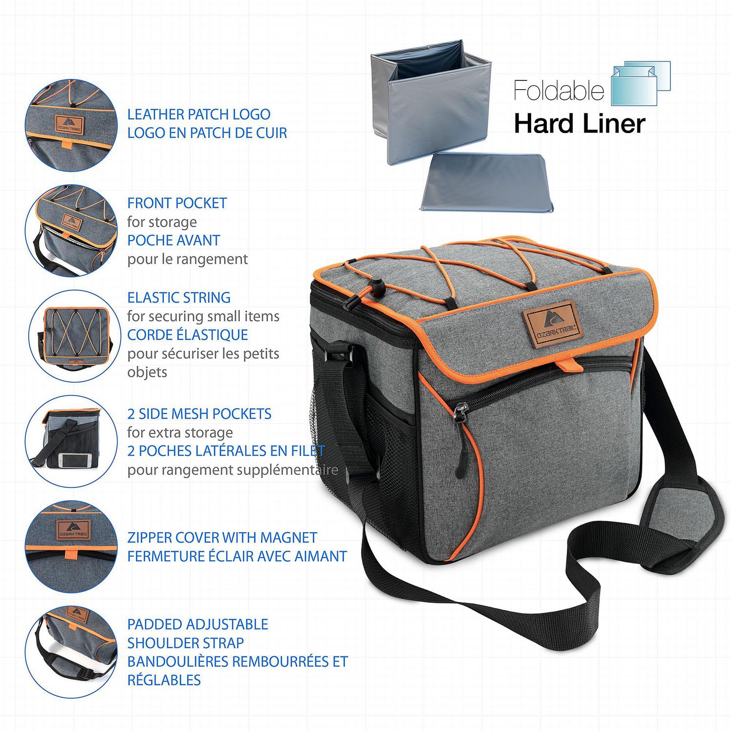 Soft cooler with sales hard liner