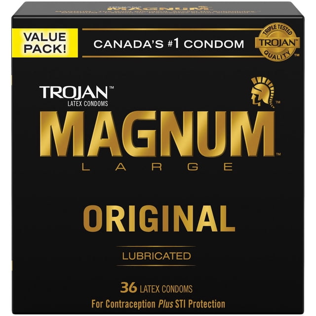 Trojan Magnum Large condoms lubrifiés, 36 count