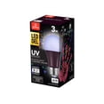 thumbnail image 4 of Globe Electric 3W Black Light Ultraviolet LED Plastic Light Bulb, E26 Base, 34311, 4 of 4