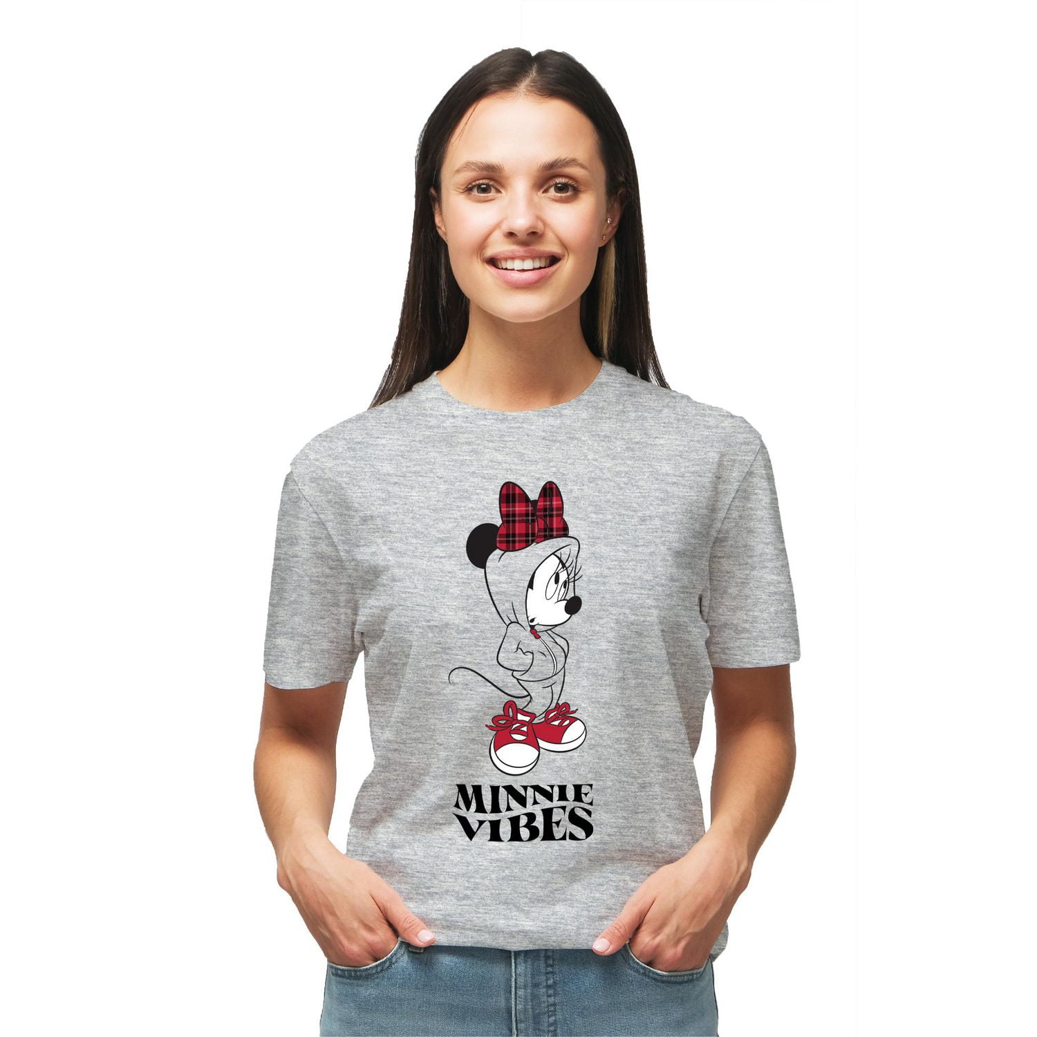 T-shirt à manches courtes Disney Minnie Vibes pour femme