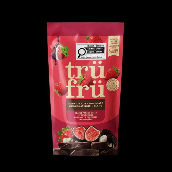 trufru Strawberries White & Dark Chocolate, trufru Strawberries Freeze Dried Dark Chocolate