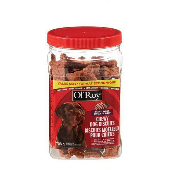 Biscuits tendres pour chiens à saveur de boeuf 708g