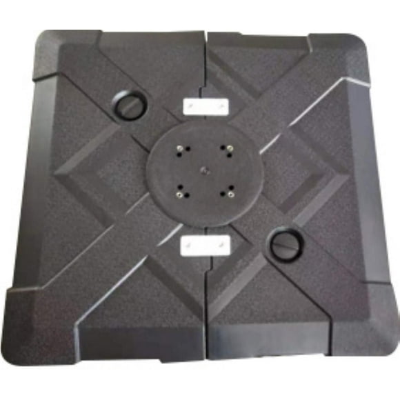Base de parasol de patio Oasis en plastique solide en noir