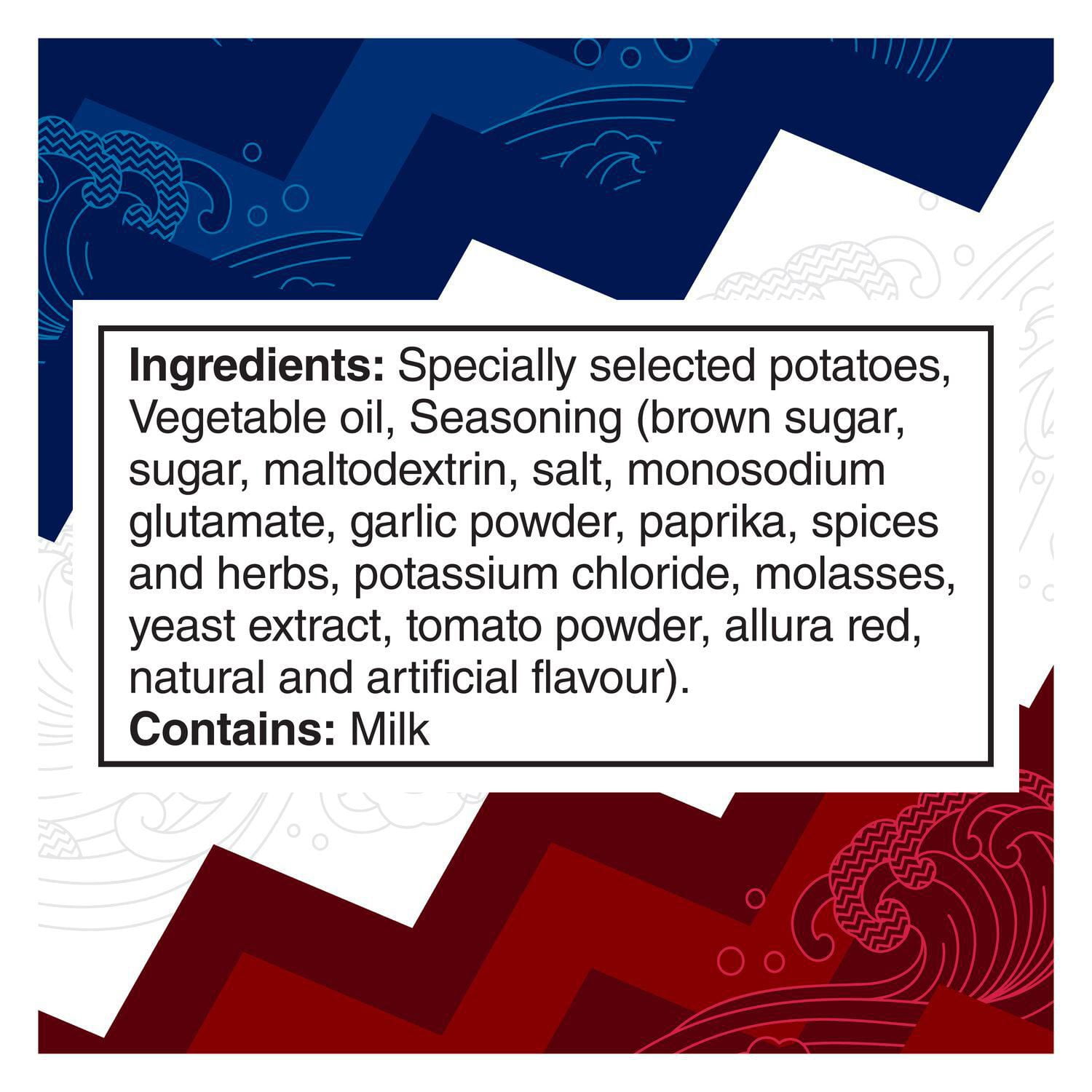 Ruffles Double Crunch Korean Sweet Chili Flavoured Potato Chips, 58 g.