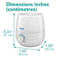 thumbnail image 3 of Vicks VUL530C NaturalCare™ 3-in-1 Ultrasonic Cool Mist Filter Free Humidifier + Diffuser+ Nightlight, 3 of 9