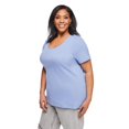 thumbnail image 2 of Iyla Women's Plus Interlock Crew Neckline Tee, 2 of 6
