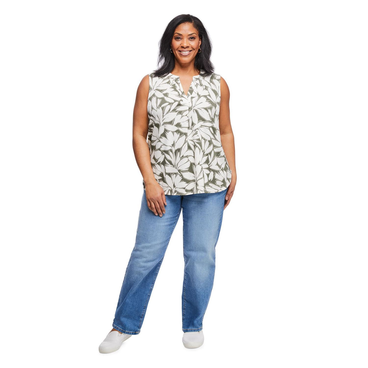 Iyla Women's Plus Crinkle Top