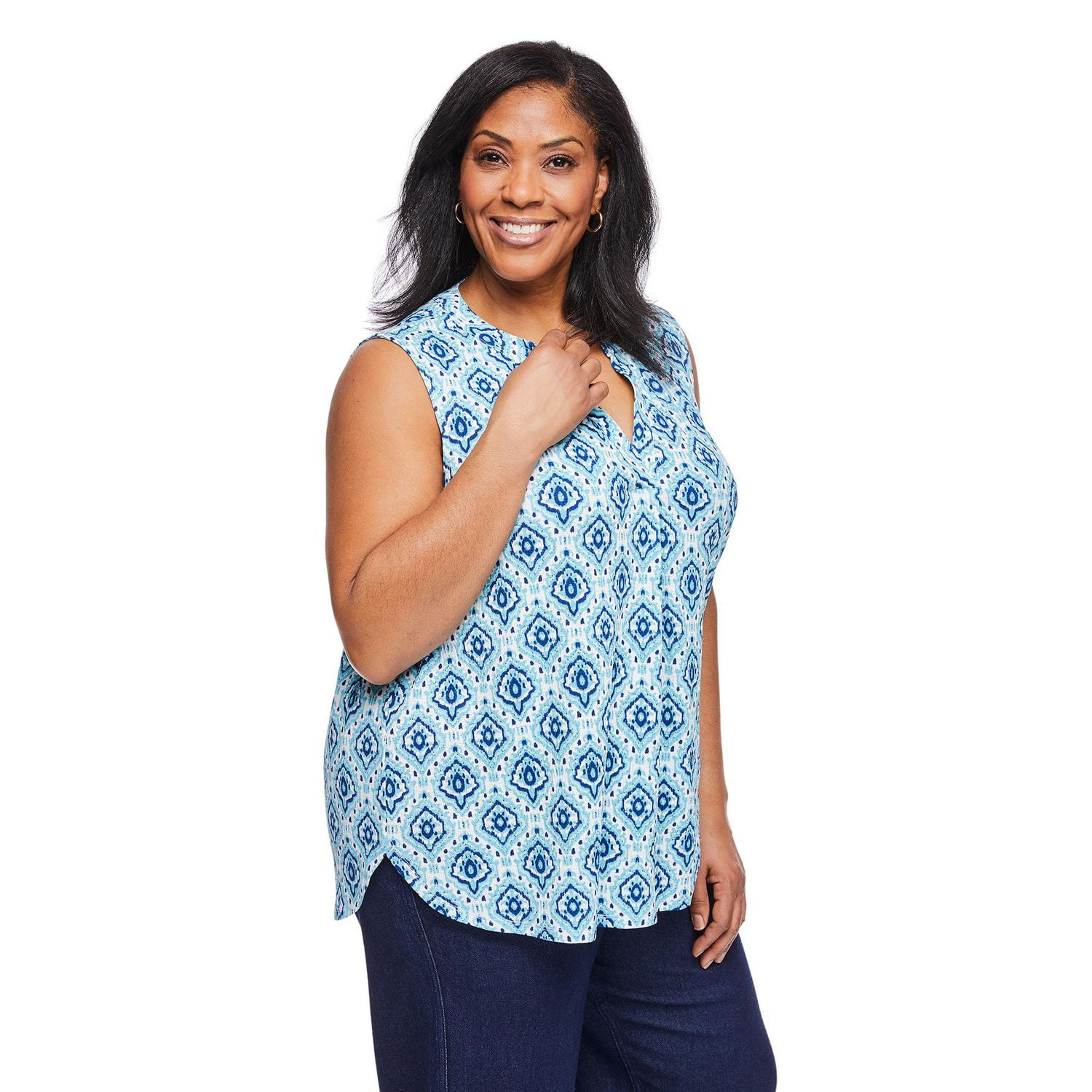 Iyla Women's Plus Crinkle Top