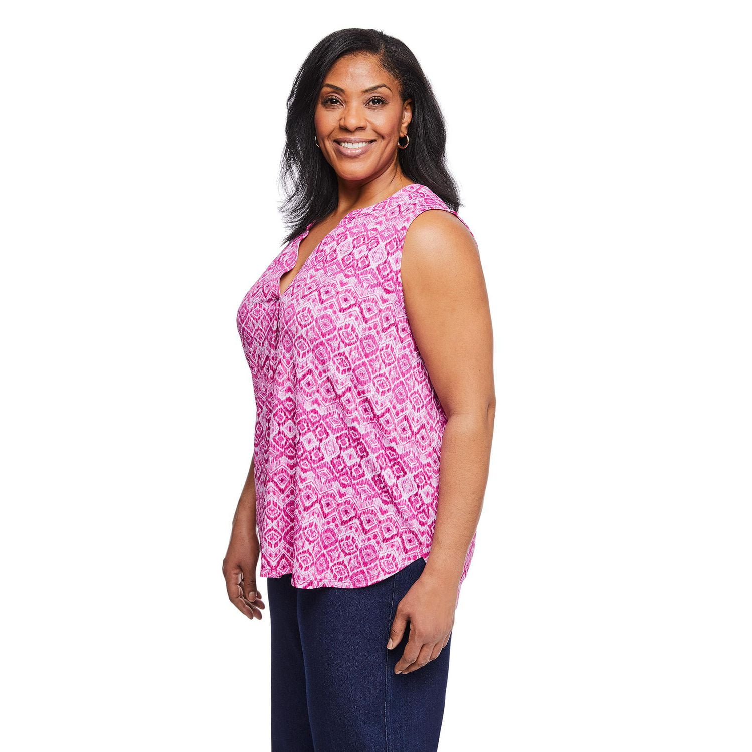 Iyla Women's Plus Crinkle Top