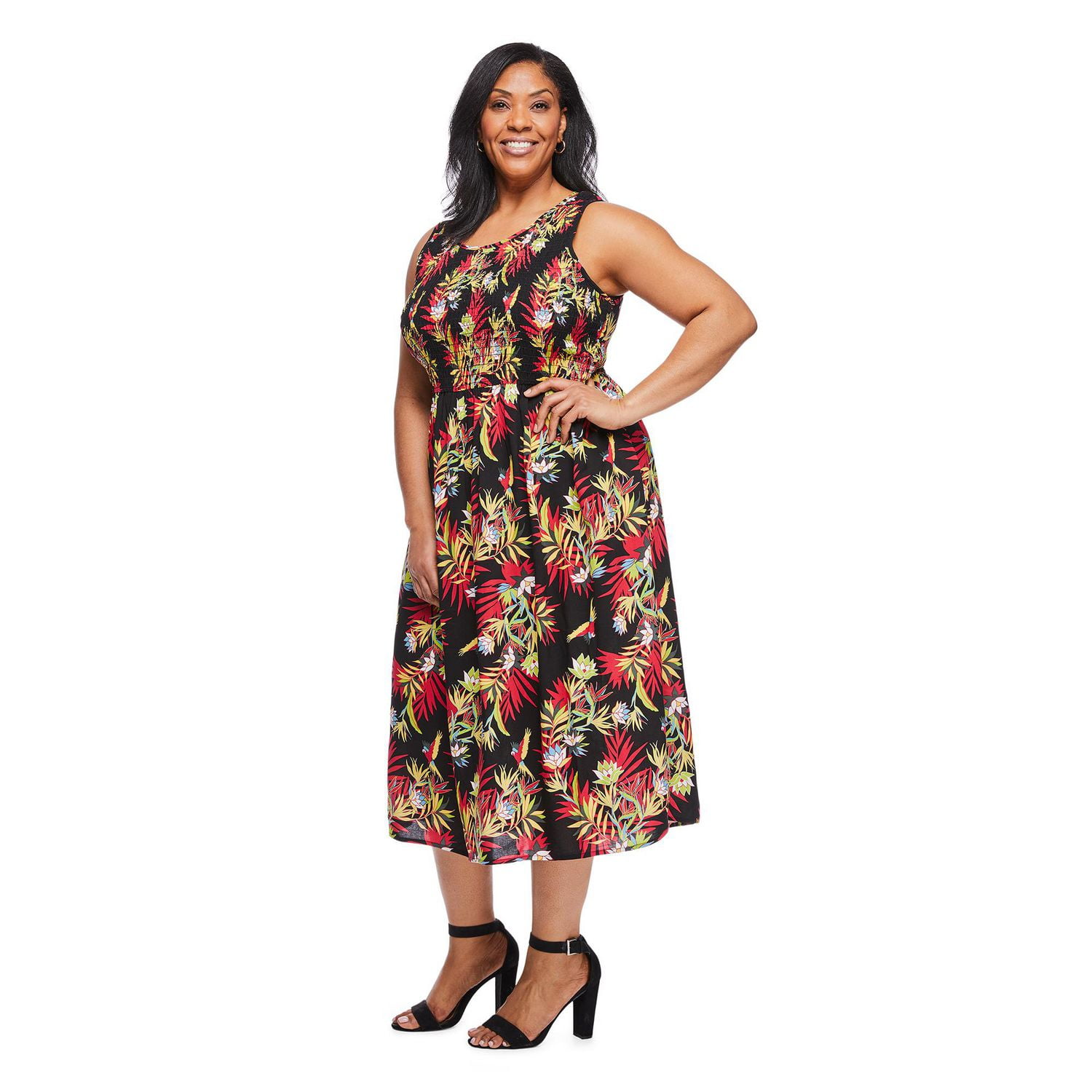 Iyla Women's Plus Smocked Maxi Dress