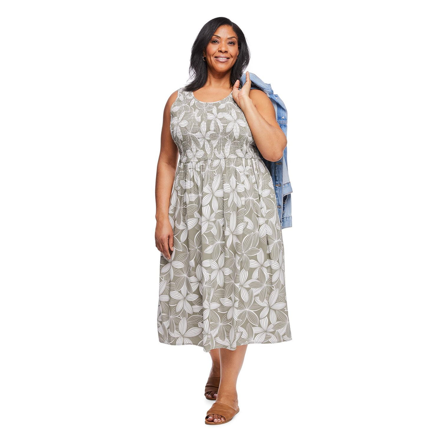 Iyla Women's Plus Smocked Maxi Dress