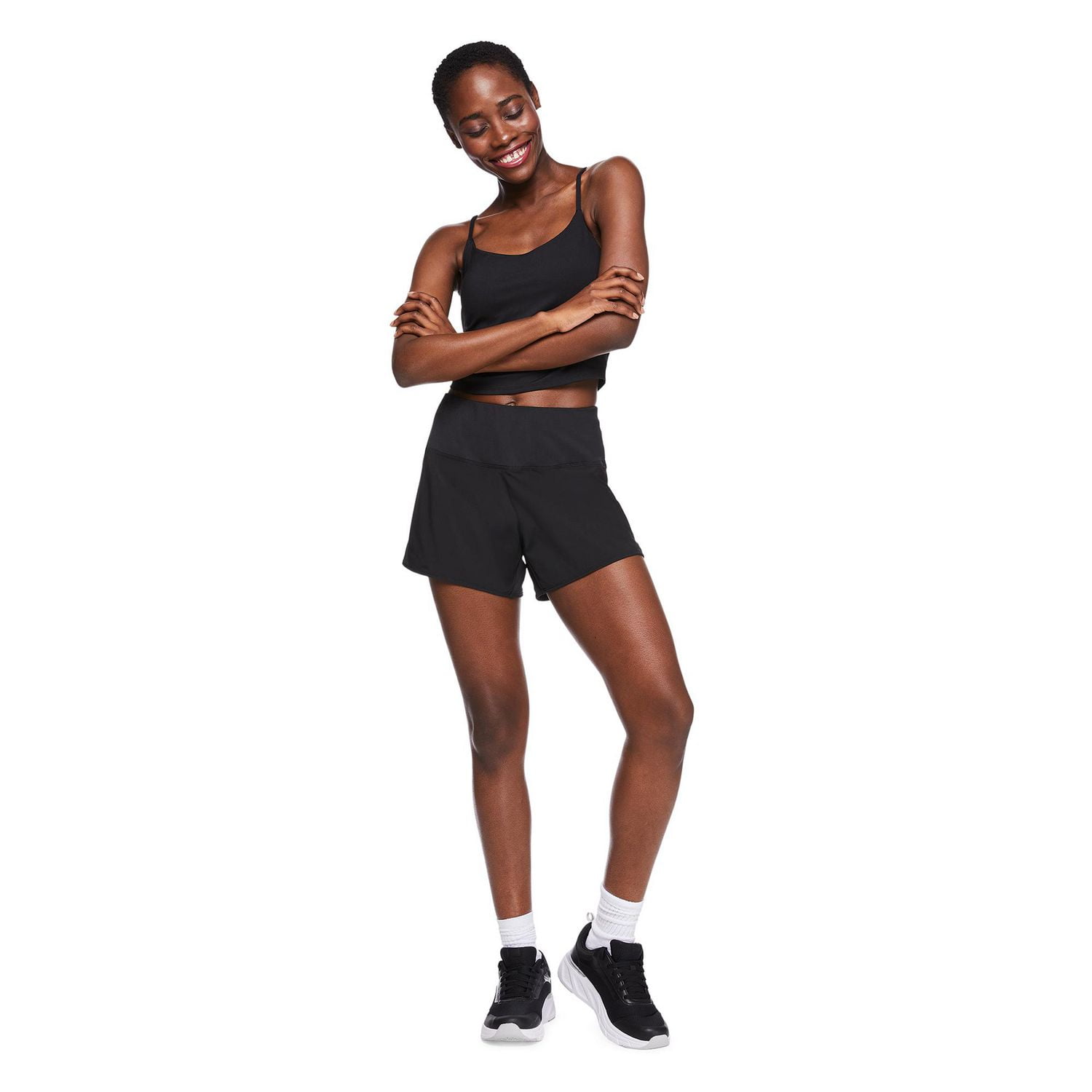 Short taille haute Athletic Works pour femmes