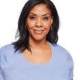 thumbnail image 4 of Iyla Women's Plus Interlock Crew Neckline Tee, 4 of 6
