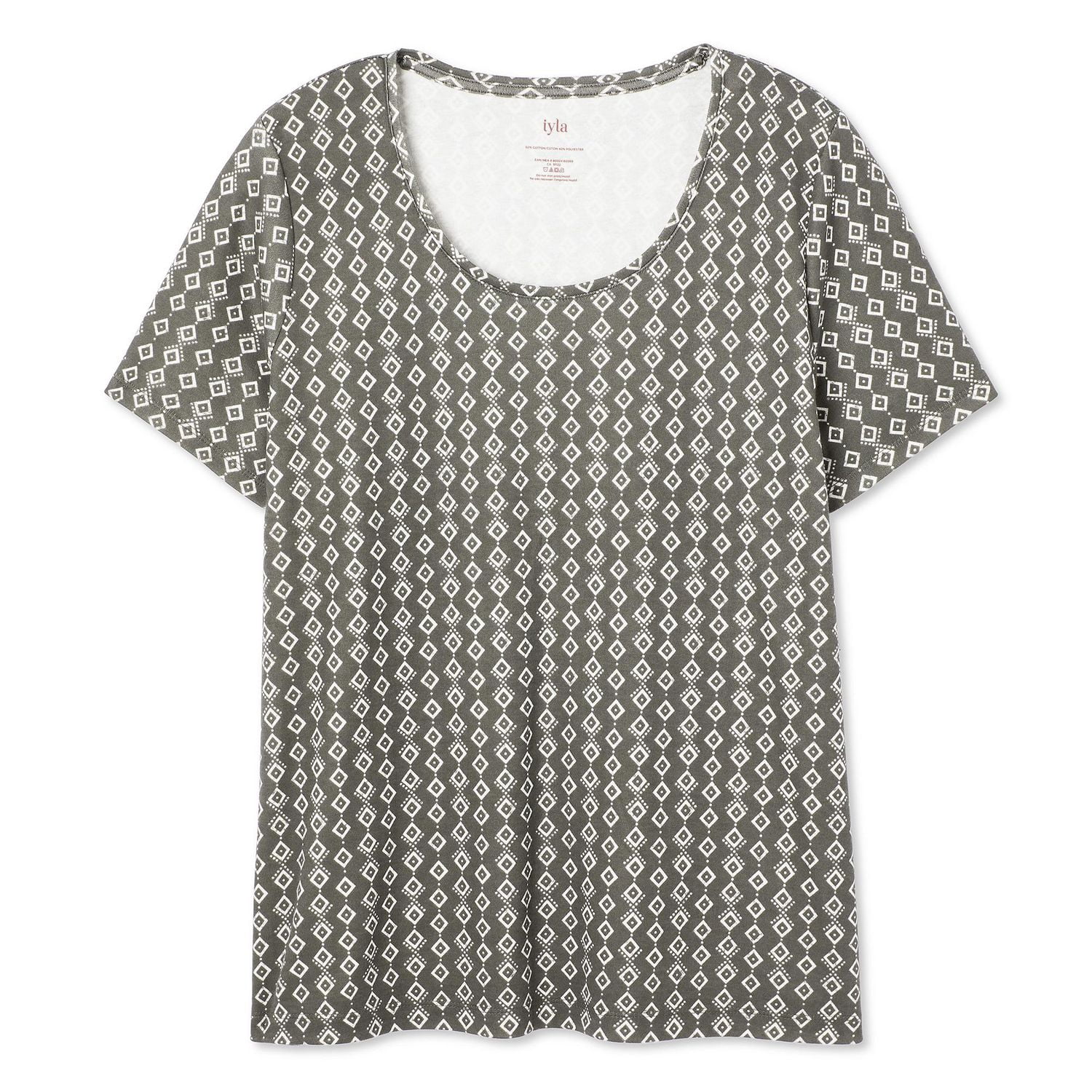 T-shirt à encolure ras du cou Iyla plus pour femmes