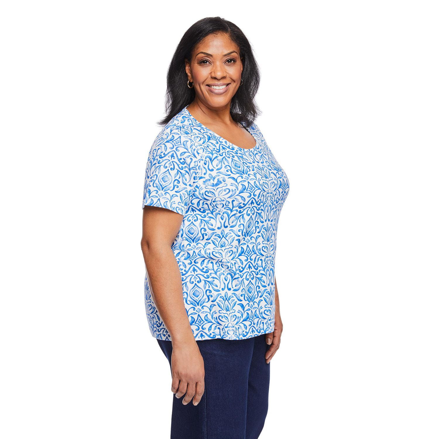 Iyla Women's Plus Crew Neckline Tee