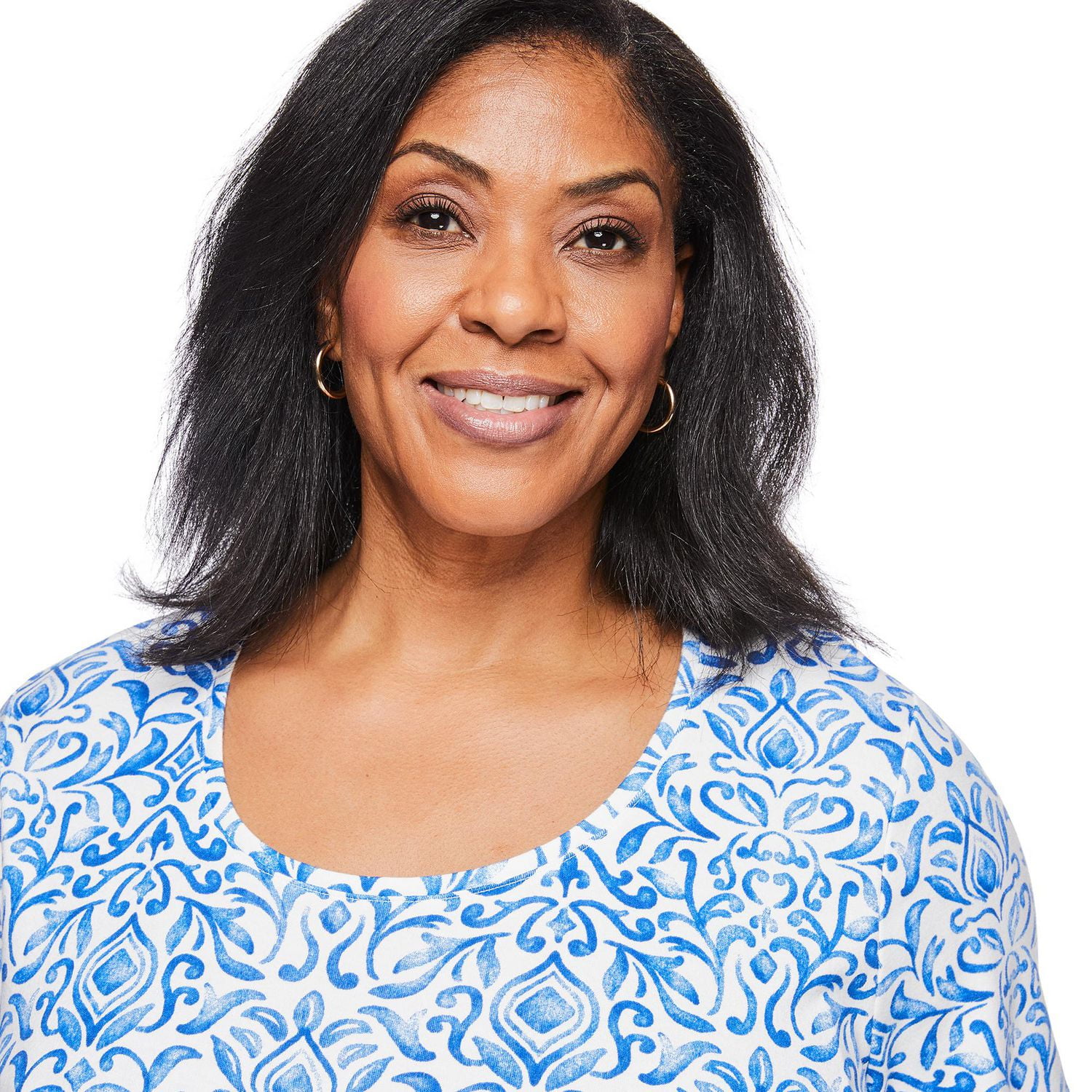 Iyla Women's Plus Crew Neckline Tee
