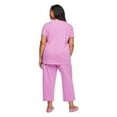 thumbnail image 3 of Iyla Women's Plus Cotton Capri 2-Piece Set, 3 of 6