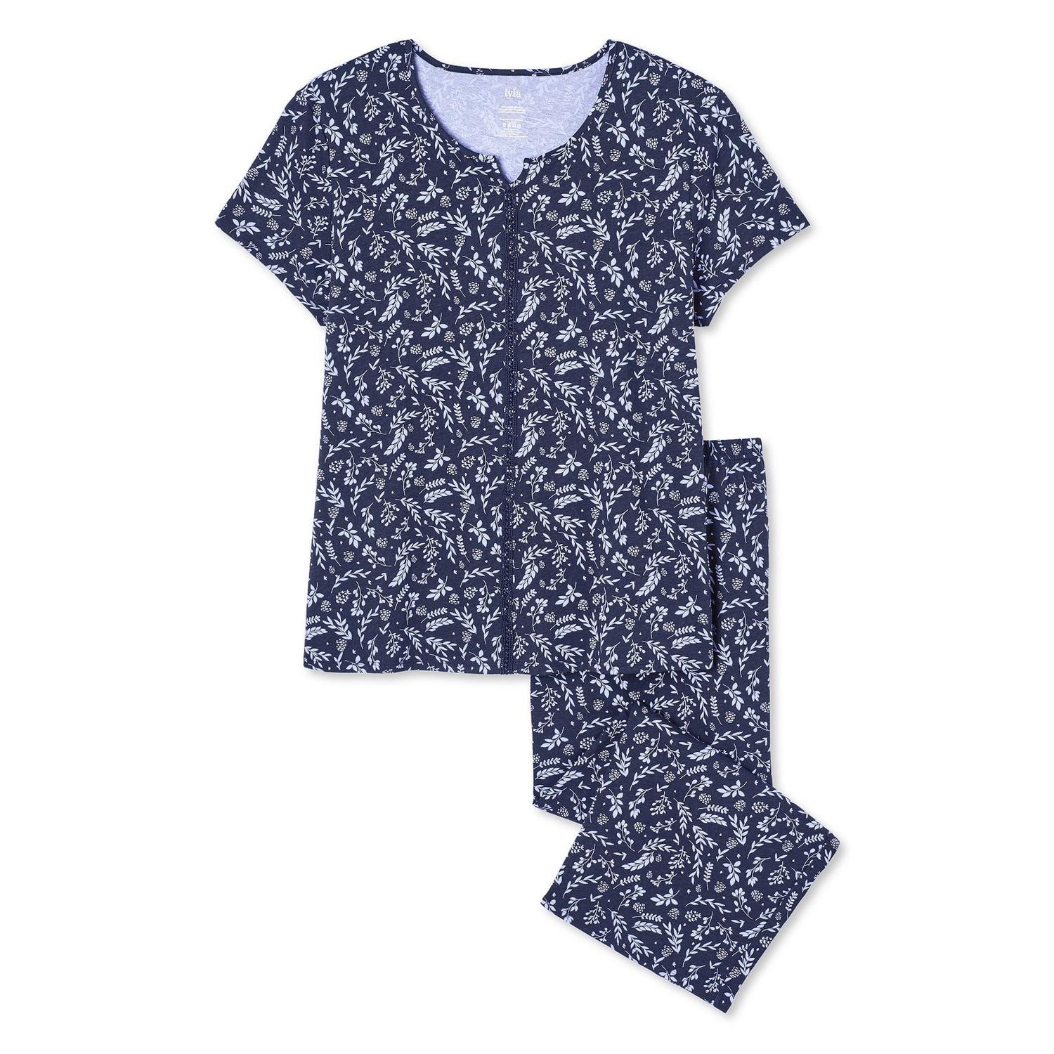 Iyla Women's Plus Cotton Capri 2-Piece Set, Sizes XS-XXL