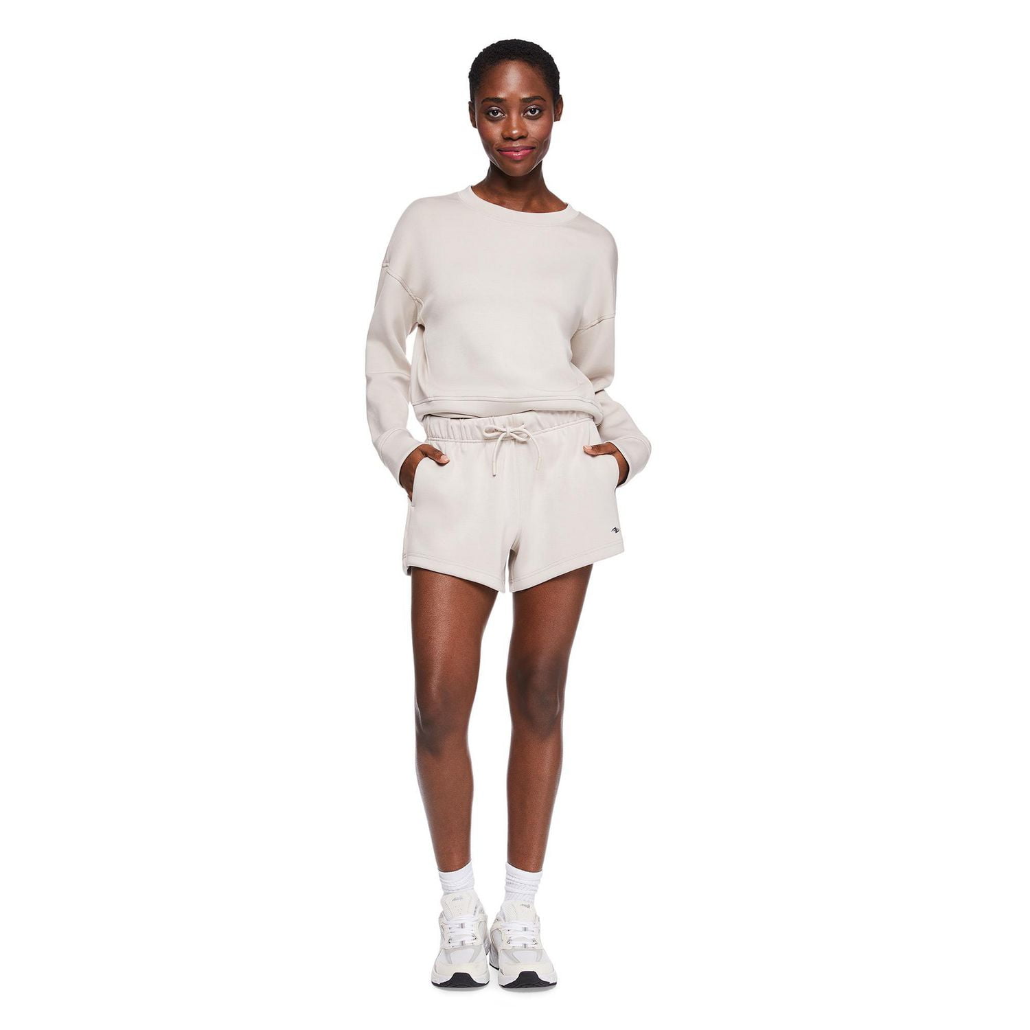 Short en tissu tricot doux Athletic Works pour femmes