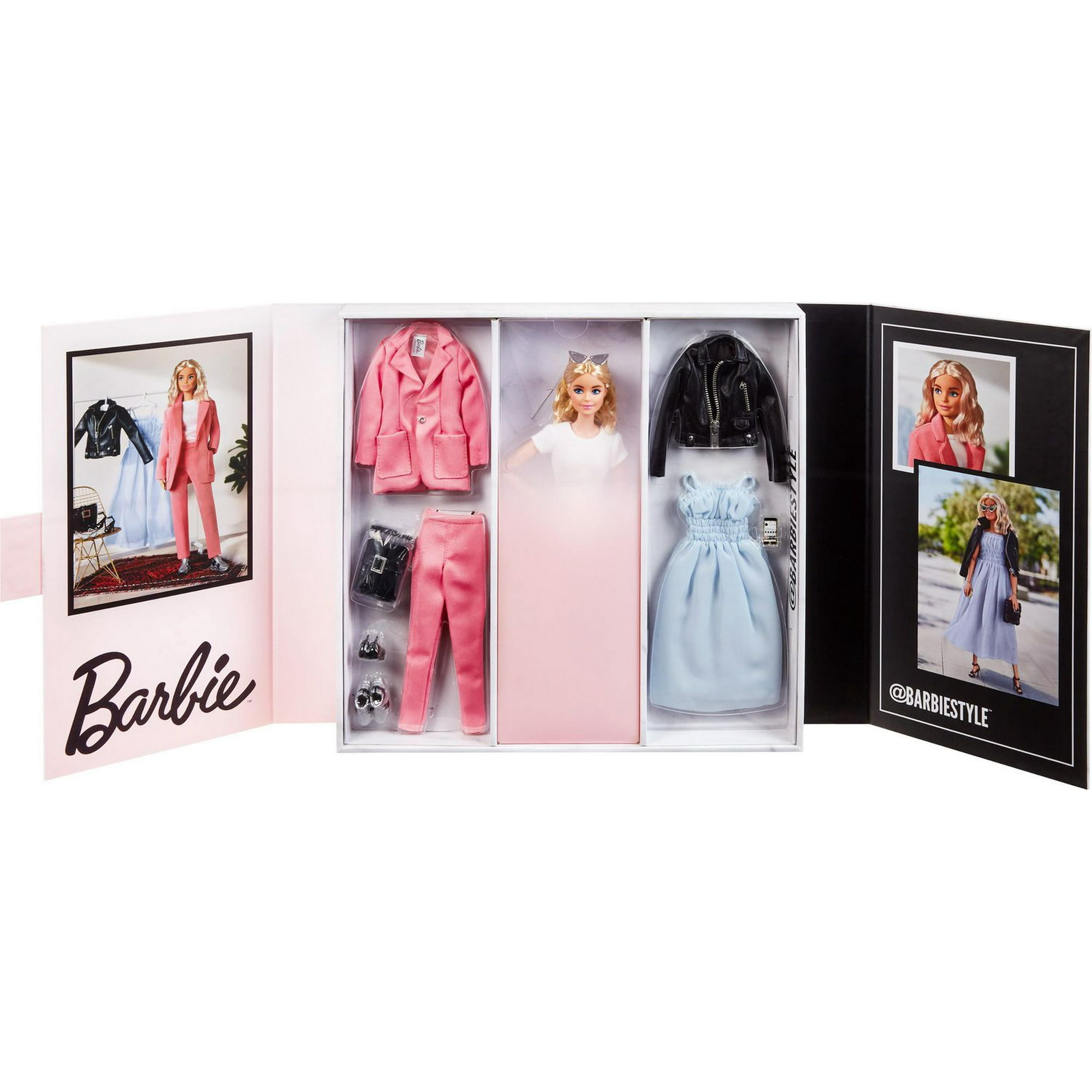 Barbie Signature BarbieStyle Fully Poseable Fashion Doll (12-in Blonde)  with Dress, Top, Pants, 2 Jackets, 2 Pairs of Shoes & Accessories 