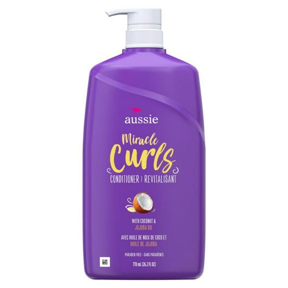Aussie Miracle Curls with Coconut Oil, Paraben Free Conditioner, 778ML