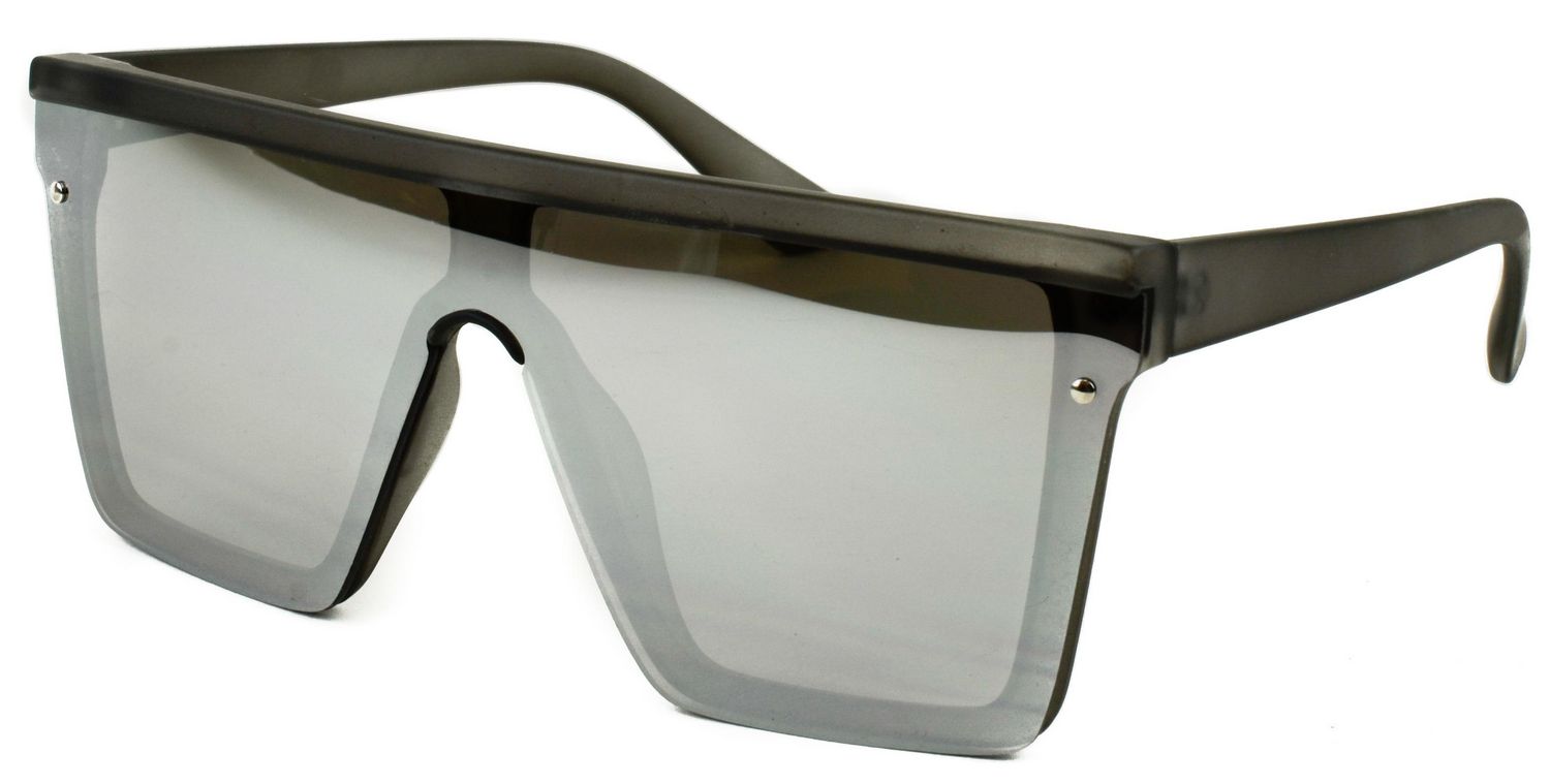 Foster Grant Solar Shield Unisex 62 mm Fitover Sunglasses Gloss Black/Smoke  Grey - Fitover USA