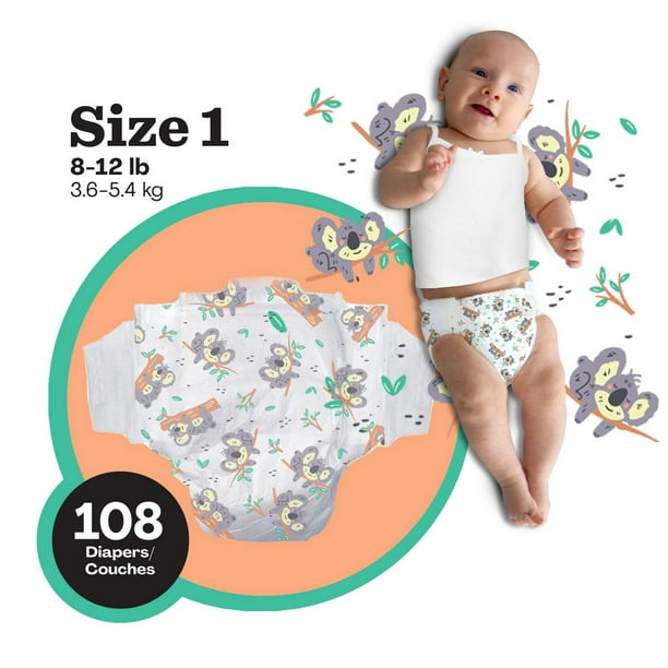 Hello Bello™ Diapers - Club Pack - Size N (0-10 lbs) - 96 ct., Ultra-Soft,  Cloth-Like Feel, Inside and Out! 