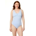 thumbnail image 1 of Lands' End Women's Size S-XXL Nylon Spandex Grecian One-Piece Swimsuit with Shirring Detail, 1 of 6