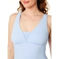 thumbnail image 4 of Lands' End Women's Size S-XXL Nylon Spandex Grecian One-Piece Swimsuit with Shirring Detail, 4 of 6
