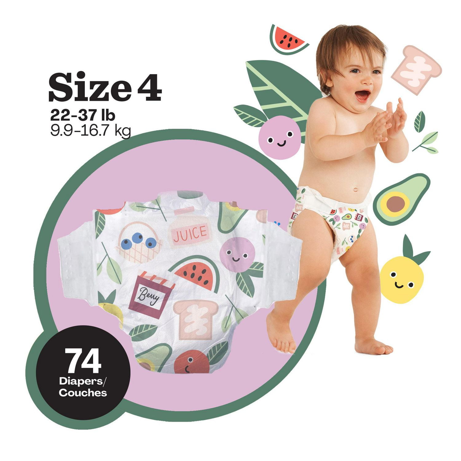 Hello Bello Disposable Diapers Size 2 (10-16 lbs), Extra-Absorbent,  Hypoallergenic, and Eco-Friendly Baby Diapers with Snug and Comfort Fit,  100 Count