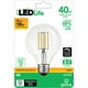 Ampoule en plastique de filament gradable à DEL G25 E26 de Globe Electric de 4,5 W en blanc doux, 31019 – image 2 sur 2