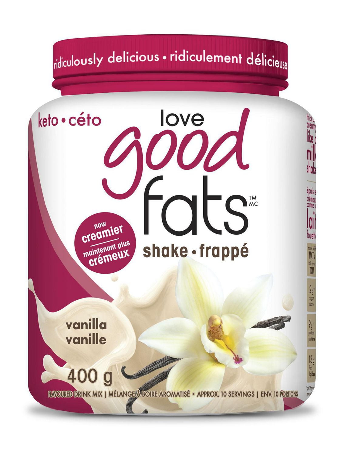 Love Good Fats Vanilla Protein Shake