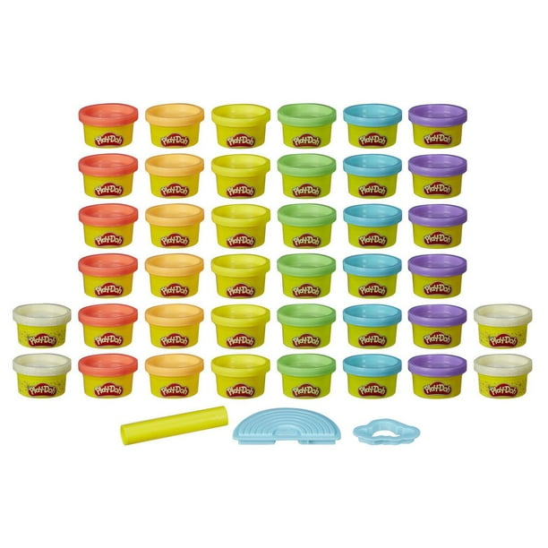 Ensemble de 40 pots de pâte Play-Doh atoxique aux couleurs de l